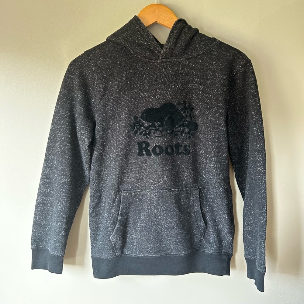 Roots Youth Kanga Hoodie Sweater Black Pepper XL